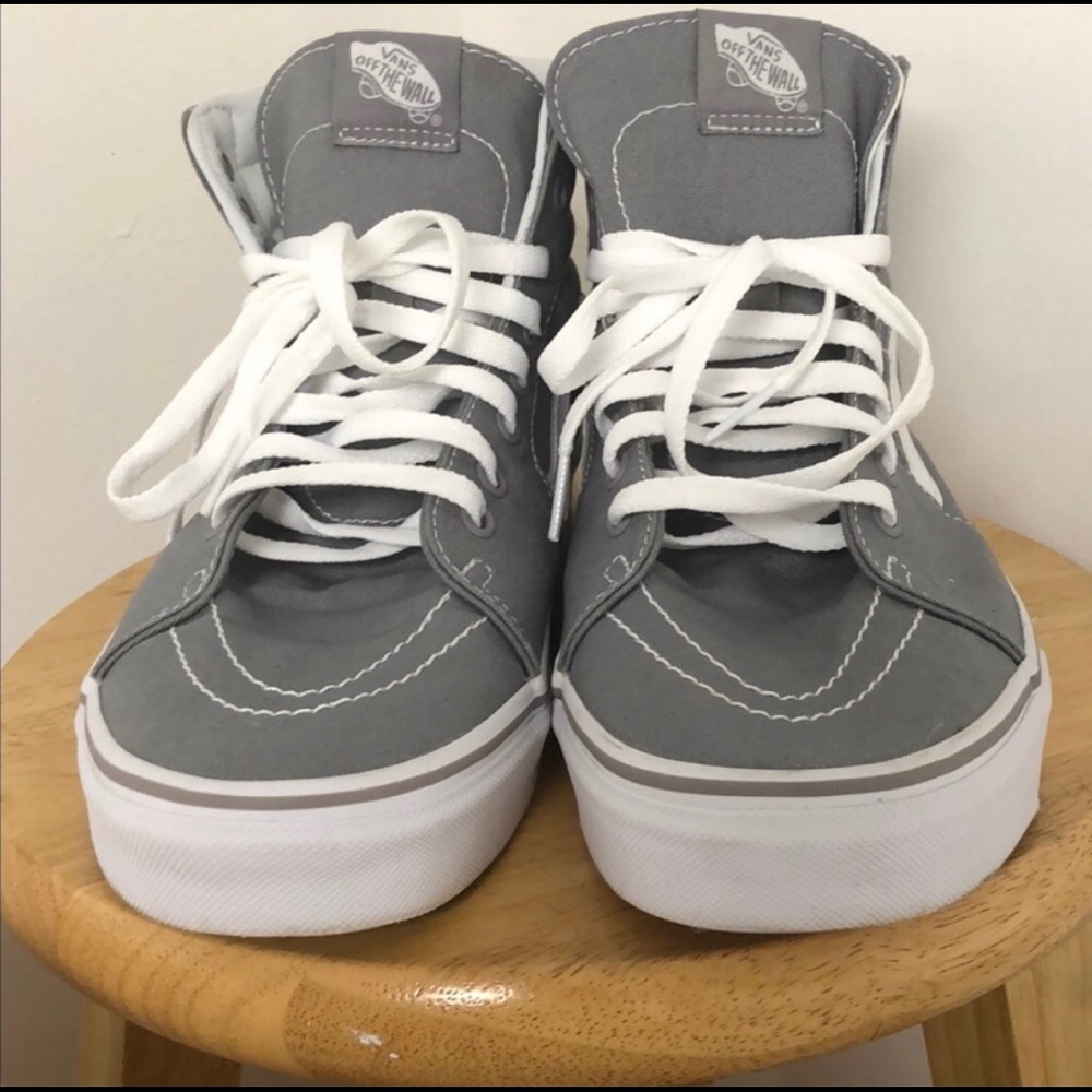 Vans Sk8-Hi gray size 10 mens